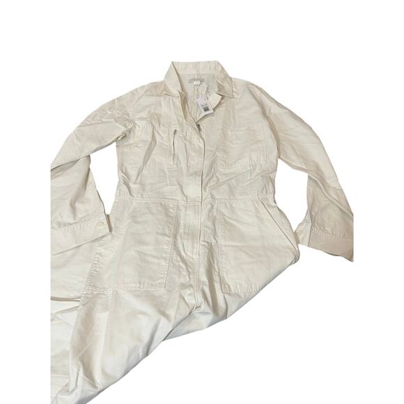 NEW Outerknown Station Jumpsuit Women Small Utility Coveralls Cargo Linen Cotton - Picture 3 of 11